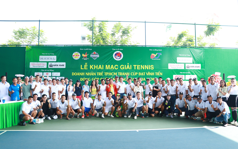 Công ty Đạt Vĩnh Tiến nhà tài trợ chính giải Tennis doanh nhân trẻ TP. Hồ Chí Minh 2023